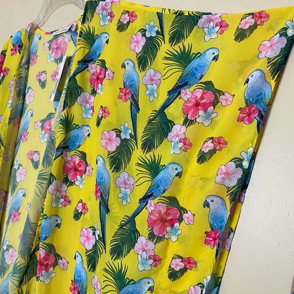 Soft Surroundings Tropical Open Front Topper Swim Cover-up NWT Beach Vacation - Picture 7 of 8